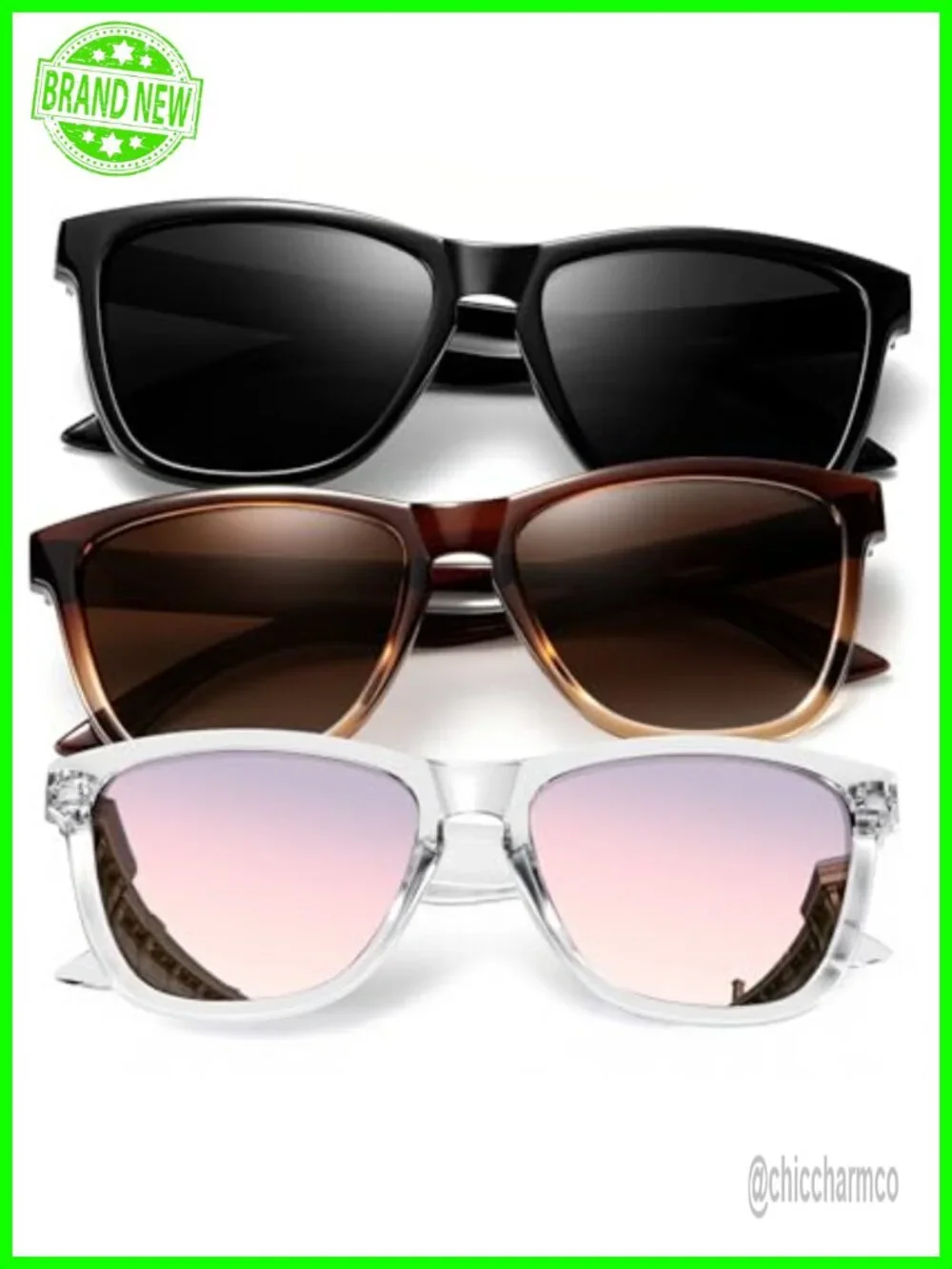 Polarized Sunglasses for Women Retro UV Protection 3 Pack